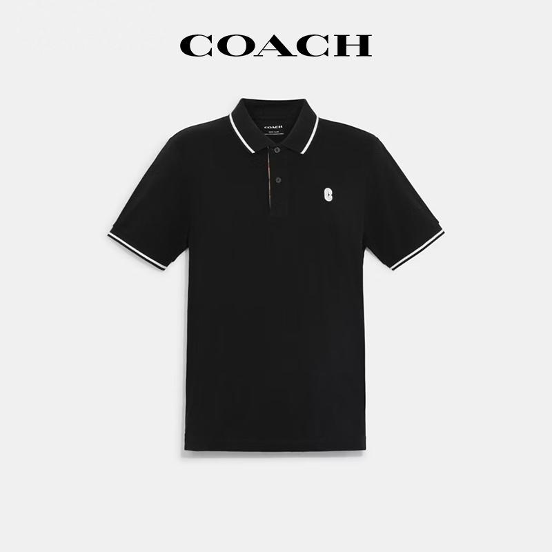COACH/蔻驰纯色简约百搭POLO衫
