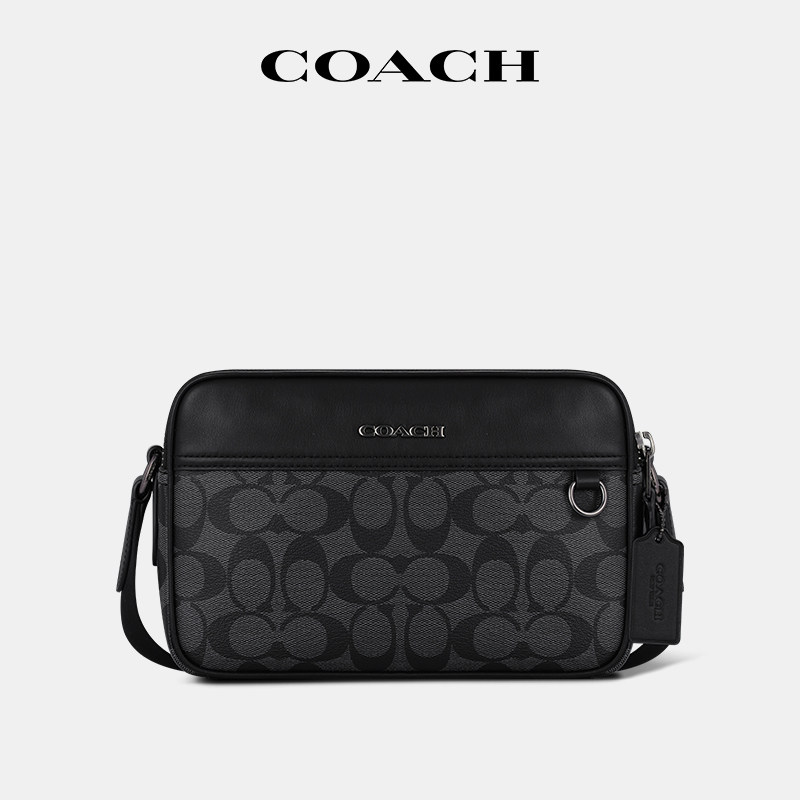 【官方授权】COACH/蔻驰男士相机包小方包单肩斜挎包时尚潮包4149