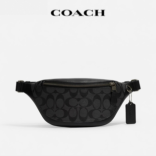 【国内现货】COACH/蔻驰Warren腰包复古老花潮流胸包斜挎包送男友