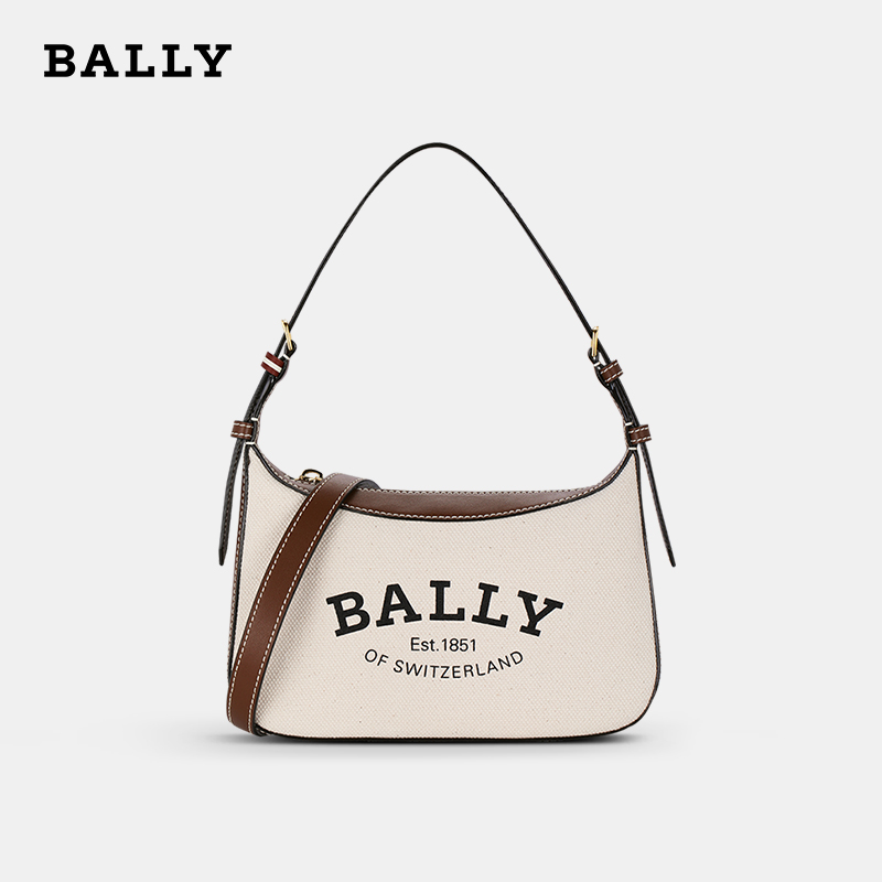 Bally/巴利腋下包字母印花手提包