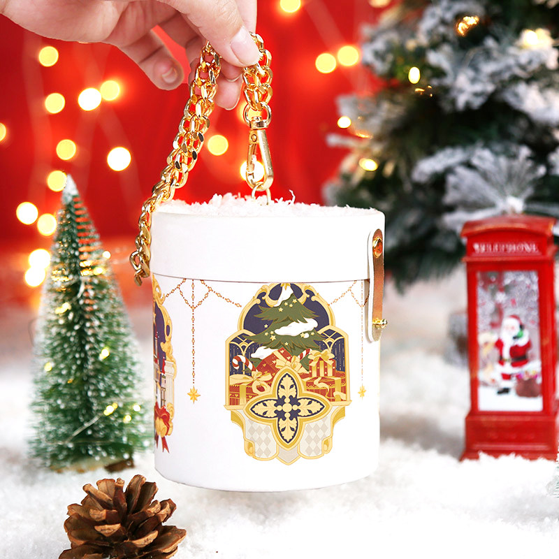 幼儿园儿童圣诞节礼物糖果盒装饰平安果礼盒平安夜苹果盒包装盒子