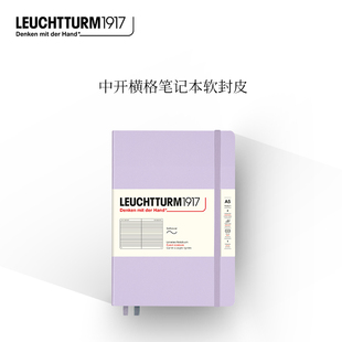 可定制印名字 LEUCHTTURM1917德国灯塔探索自然系列A5软皮笔记本手账本商务点阵横线格空白办公学习记事本