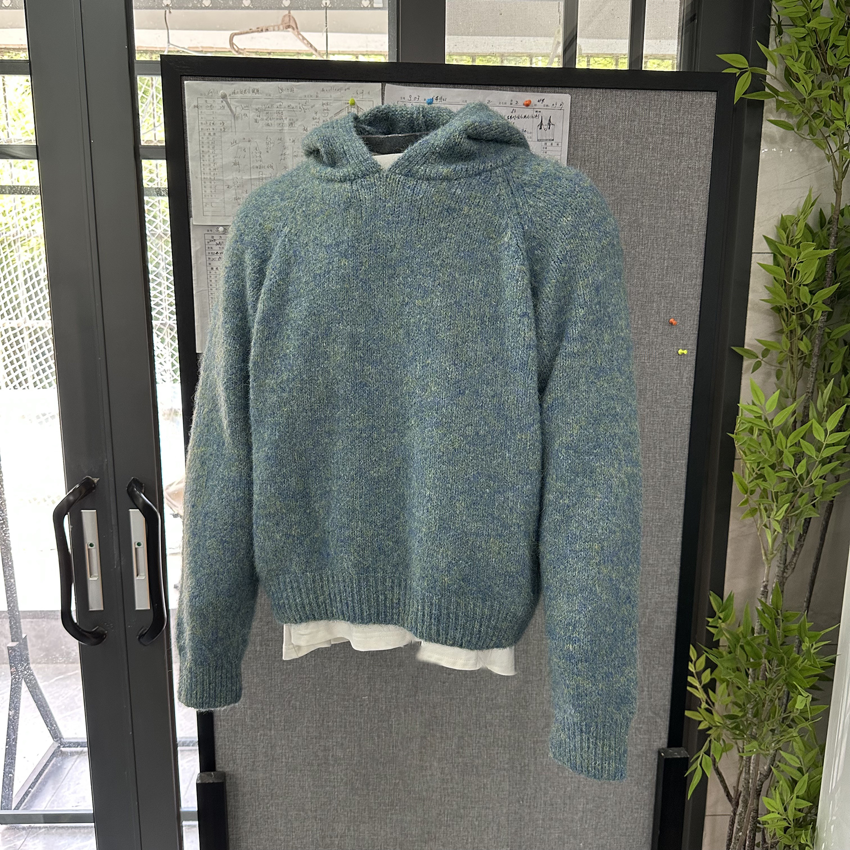 针织衫上衣渐变短款boxy