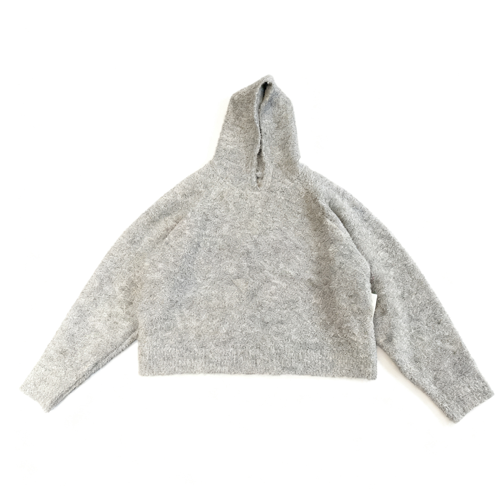 Basic annals羊毛混纺系列卫衣毛衣短宽上衣插肩袖boxyfit超暖