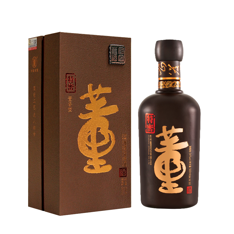 董酒特密董香型白酒54度500ml國(guó)密董酒貴州遵義純糧釀造白酒正品