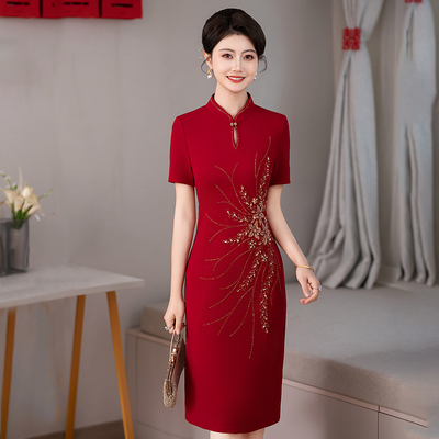 喜婆婚宴装2025新款妈妈礼服