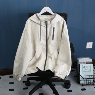 连帽外套风衣夹克休闲宽松春装新款女孩大童青少年女装