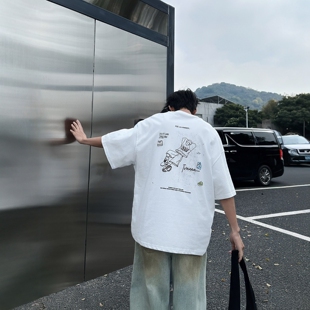 夏季新款短袖圆领T恤衫中袖内搭针织宽松华诺男女孩大童青少年装