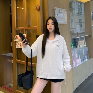 薄款外套防晒衣休闲圣芭米洛夏装新款初中高中生女孩大童青少年装