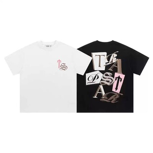 Trapstar 小众潮牌美式高街糖果字母印花logo夏季圆领流行短袖T恤