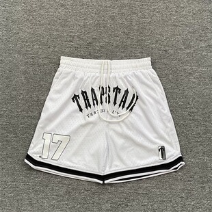 Trapstar 潮牌美式篮球裤男夏季宽松网眼透气运动五分裤休闲短裤