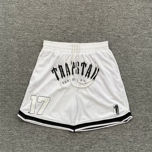 Trapstar 潮牌美式篮球裤男夏季宽松网眼透气运动五分裤休闲短裤