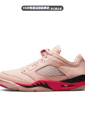 Jordan Air Jordan 5火烈鸟 低帮 篮球鞋 女款 北极粉DA8016-806