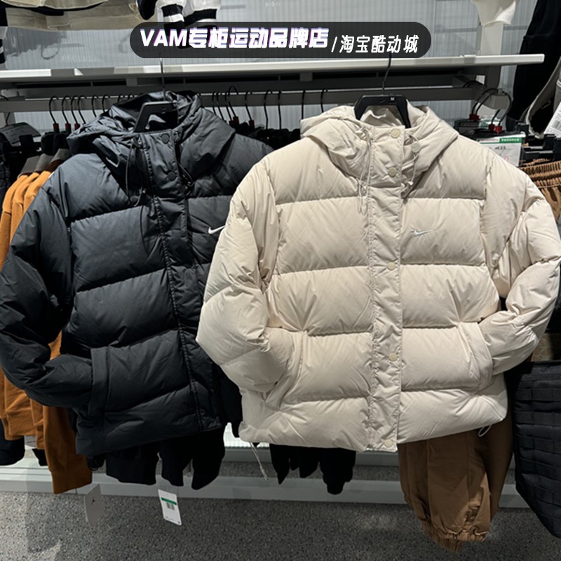 NIKE耐克24年冬季女加厚羽绒衣面包服外套羽绒服 FZ5929-010-104