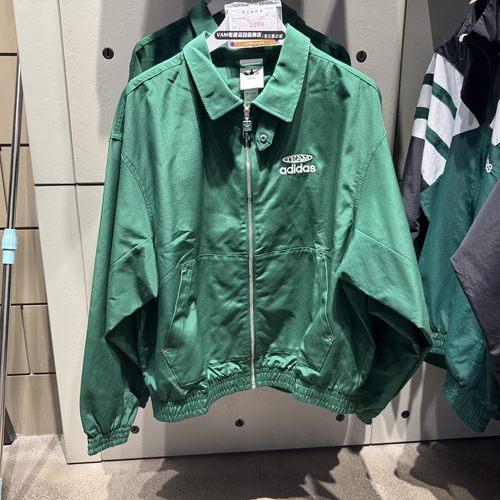 阿迪达斯三叶草外套男子2025新款背后大logo翻领夹克KC0135KC0136