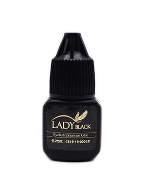 1 Bottle Lady Black Glue For Eyelash Extensions Korea 5ml In