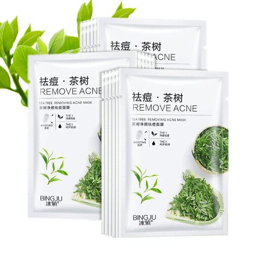 10pcs BIOAQUA Facial Mask Centella Asiatica Soothing Anti-Ac