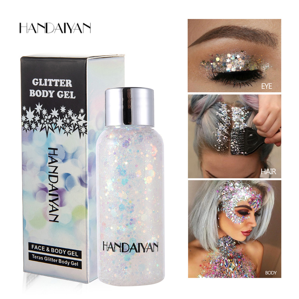 HANDAIYAN mermaid scale face body glitter cream stage makeu