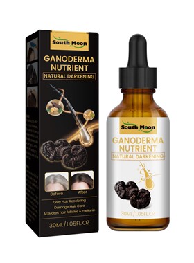 Black Ganoderma lucidum white to black black hair solution