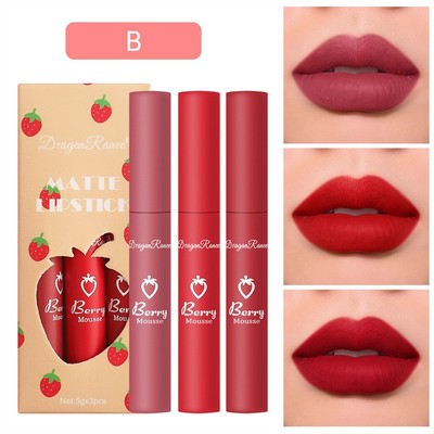 6Pcs Matte Lip Gloss Set Liquid Lipstick Waterproof Long唇彩