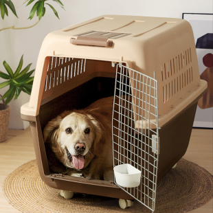 宠物航空箱狗狗外出便携车载狗笼子太空箱金毛中大型犬专用托运箱