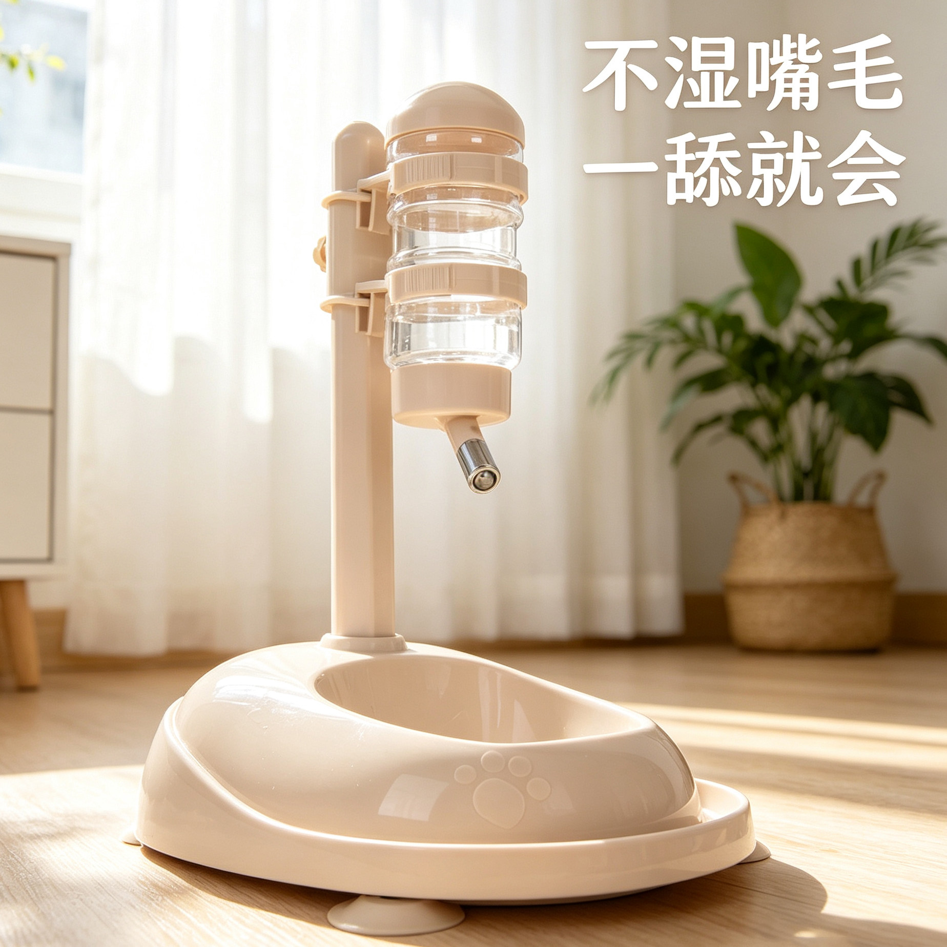狗狗自动喝水器不湿嘴比熊水壶猫咪喂水宠物用品狗碗悬挂式饮水机