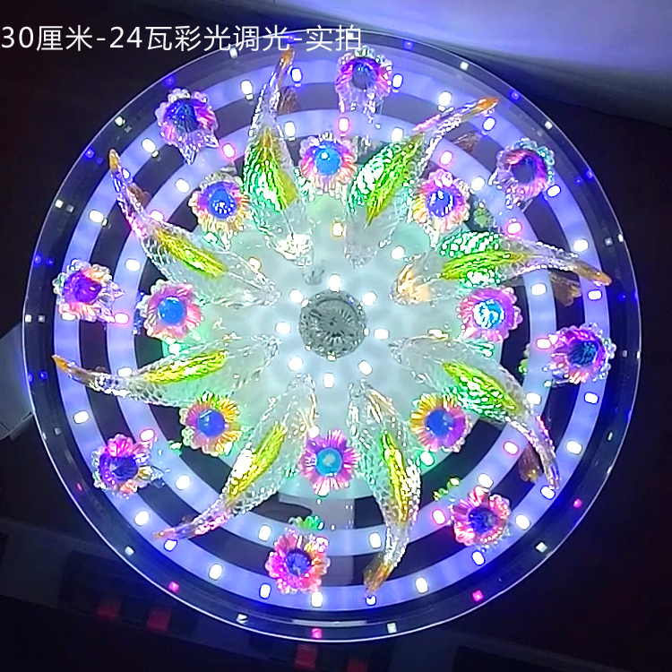 走廊led客厅水晶吸顶灯现代简约