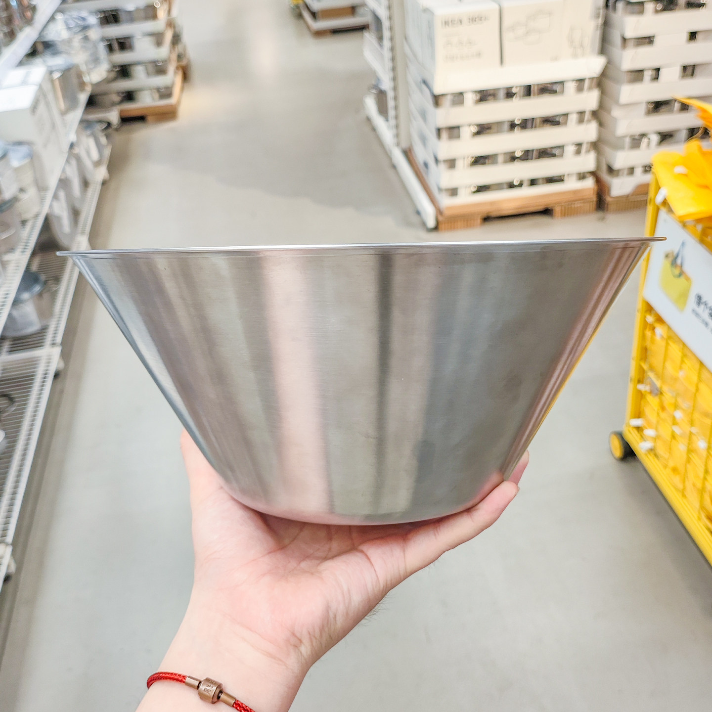 IKEA宜家 瓦达恩搅拌碗耐热不锈钢烘焙和面打蛋家用料理碗厨房