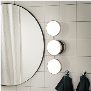 IKEA宜家卡邦巴 LED 壁灯 可调光 浴室 IP44 防水 装饰艺术灯具