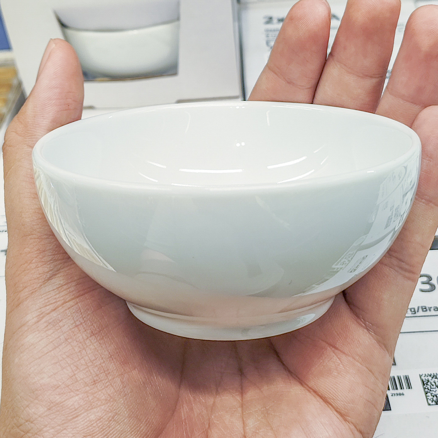 IKEA宜家纯白百搭碗石瓷防烫家用