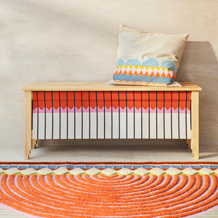 IKEA宜家 奥姆延尔带储物空间的长凳限定款实木质感隐藏收纳