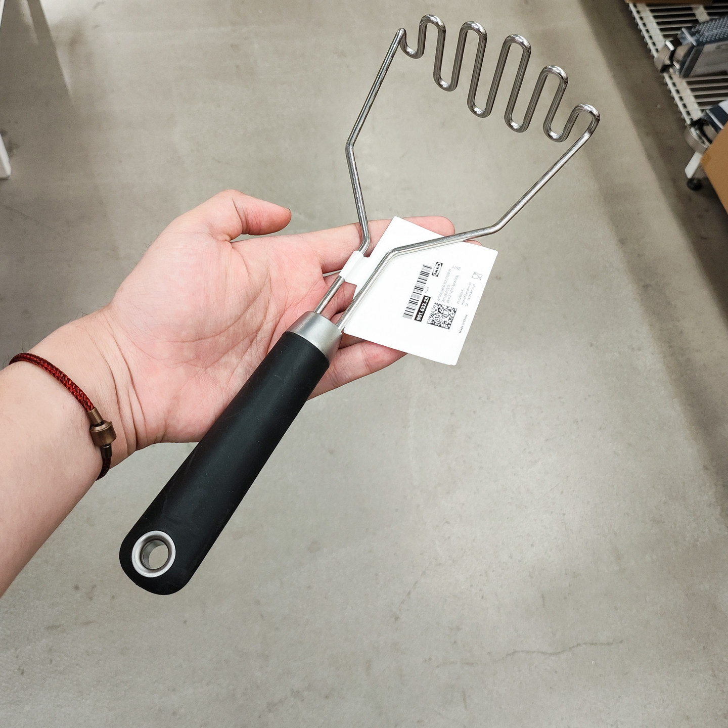 IKEA宜家耐用土豆泥捣具防滑防烫