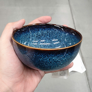 IKEA宜家 格拉德里 碗碟 釉面陶瓷耐温可叠放微波炉适用家用餐具