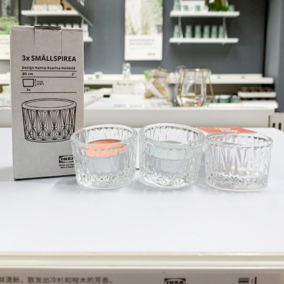 IKEA/宜家透明蜡烛底座氛围灯具