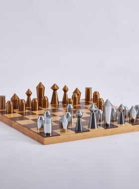 创意金属木制工艺国际象棋摆件