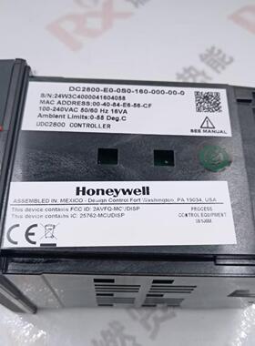 美国Honeywll霍尼韦尔 温控表DC2800-E0-0S0-160-000-00-0现货