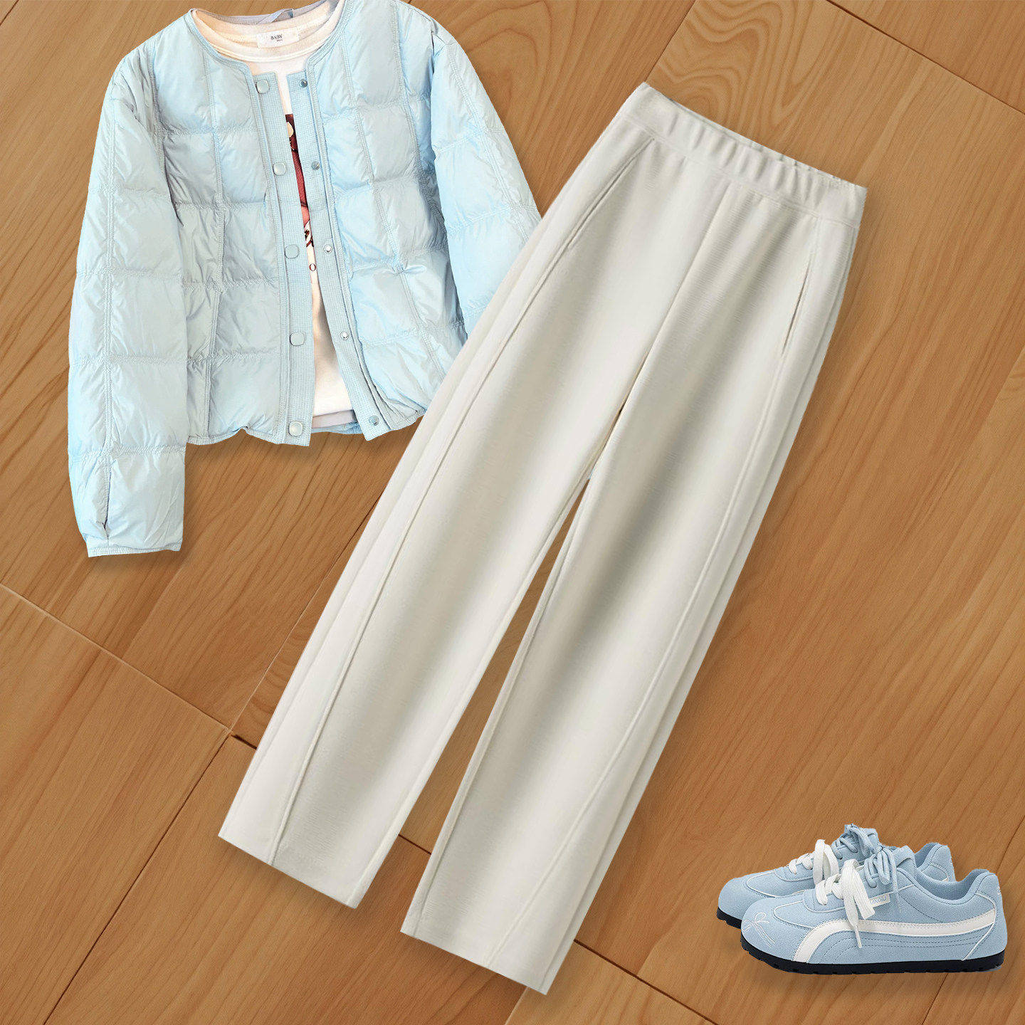 拉夏贝尔休闲裤女士加绒裤子2025款长裤秋冬季高腰显瘦弯刀阔腿裤,女装/女士精品,大码裤装,淘宝优惠券,粉丝福利购,淘宝优惠卷