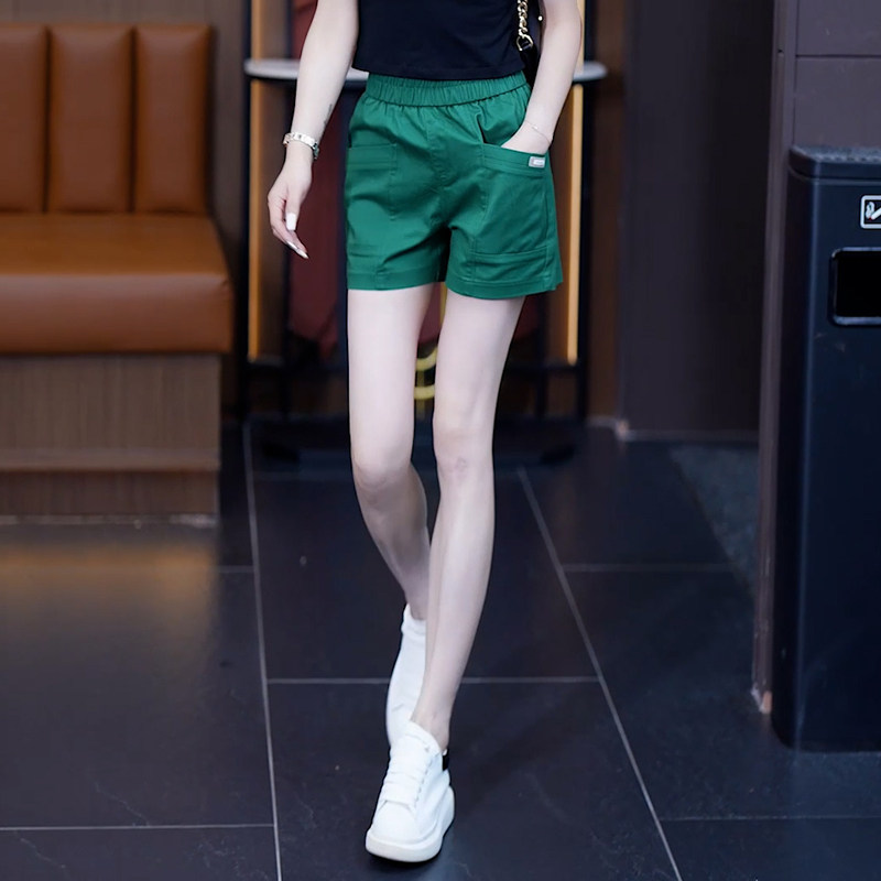拉夏贝尔爆款短裤女夏季薄款松紧高腰休闲裤2025新款工装宽松短裤,女装/女士精品,休闲裤,淘宝优惠券,粉丝福利购,淘宝优惠卷