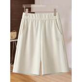 五分裤 拉夏贝尔阔腿裤 流行高腰宽松显瘦休闲短裤 2026新款 子 女夏季