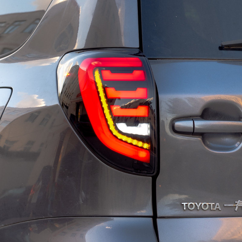 适用于09-12款丰田荣放RAV4尾灯总成改装LED流光转向行车灯刹车灯