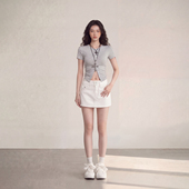 裙 百搭宽松垂坠感日常简约裤 艾格白色休闲直筒短裤 女2026年夏季