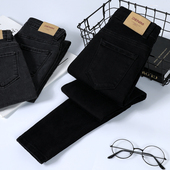 铅笔裤 艾格黑色牛仔小脚裤 高腰显瘦百搭高个子修身 新款 女2026春季