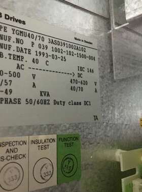 YGM0350 3ASD392002A105 ABB TYRAK MIDI II 议价销售