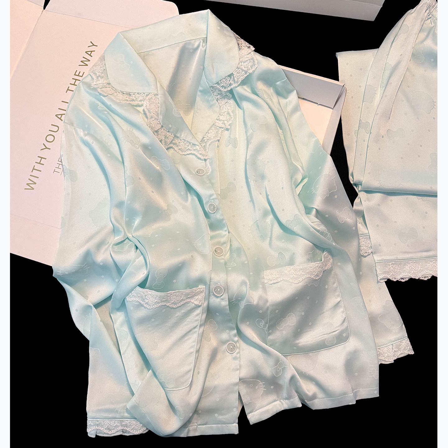 睡衣女春秋季冰丝绸长袖长裤2026新款高级感可爱夏天正流行家居服