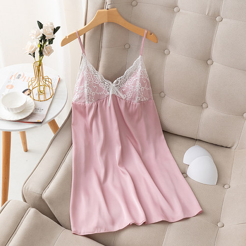 冰丝绸睡衣女面料柔软舒适春夏秋