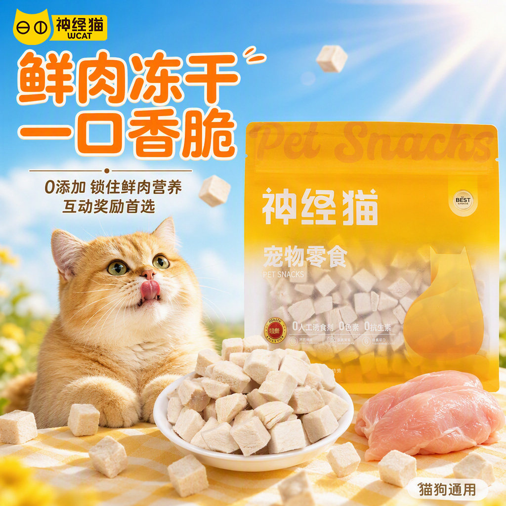 冻干鸡肉粒猫零食不吃包退图片
