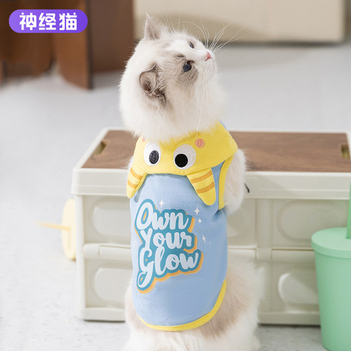 小怪兽翻领背心25年新款泰迪比熊宠物小型犬春夏季小狗狗衣服薄款
