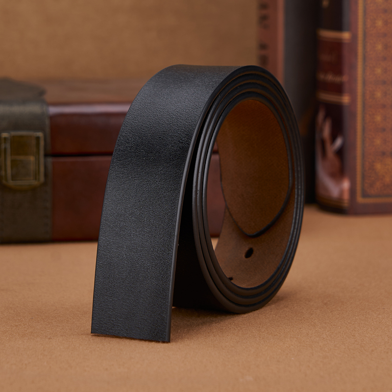 男士针扣椭圆孔皮带条真皮无头无扣头层牛皮裤腰带不带头打孔打眼