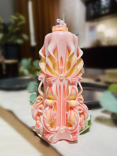 杜松生日手工小众独特雕刻蜡烛