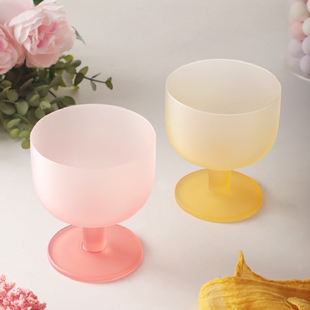 糖果系列彩虹玻璃酒杯创意甜品杯简约高颜值网红无铅水晶鸡尾酒杯